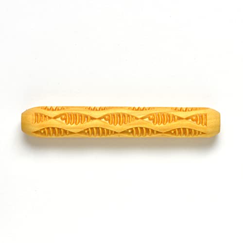 MKM Pottery Tools Wood Hand Rollers for Clay (HR-43 Sardine Marine) - size: HR-43 Sardine Marine