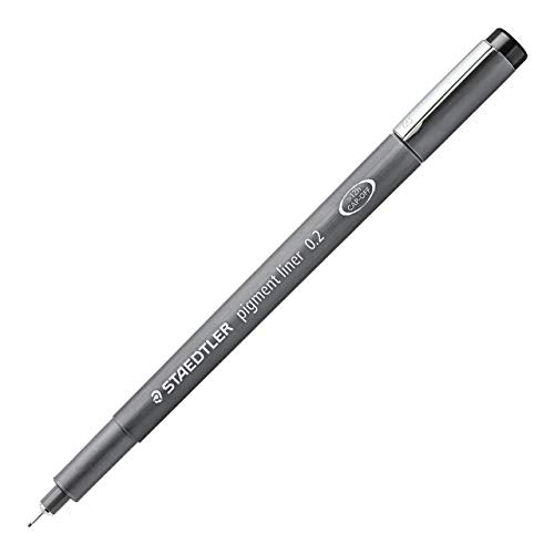 Staedtler Pigment Liner, 0.2mm, Black Ink (308-0.2) - style: 0.2mm