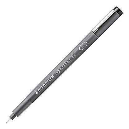 Staedtler Pigment Liner, 0.2mm, Black Ink (308-0.2) - style: 0.2mm