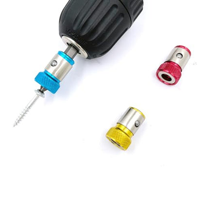 6 Pieces Magnetic Screw Ring,Magnetizer Screw Removable For 1/4 Inch(6.35mm) Hex Screwdriver and Power Bits (Mix Ring) - style: 6PCS