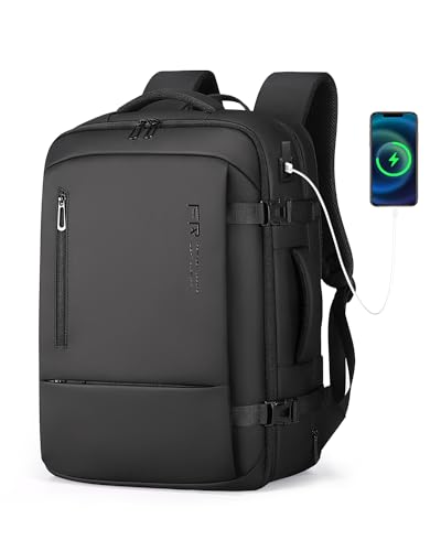 Fenree.geer Travel Backpack for Men, Carry On Luggage Backpack 34-46L - color: Black