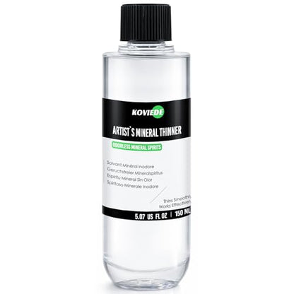 KOVIEDE Odorless Mineral Spirits 5.07 fl oz (150ml), Anti-Leak Design - size: 5.07 oz (150ml)