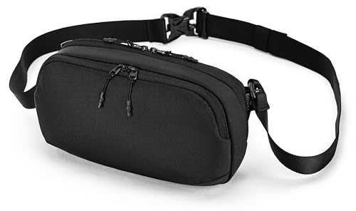 reeyee 4.5L Commuter Sling Bag for Men, 840D Cordura, Quick Release, Black - size: A7-Quick-release model-4.5L