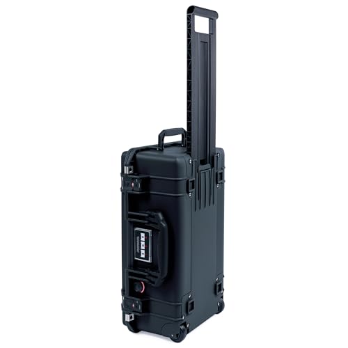 Black Pelican Air 1535 Carry-on Case - Comes empty - Black Handles & TSA Locking Latches. - color: Black Handles & TSA Locking Latches