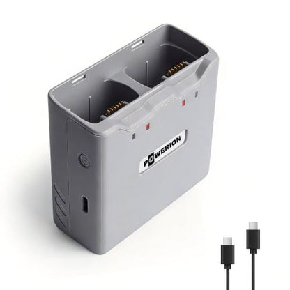 Two-Way Charging Hub for DJI Mini 4K / 2/2 SE/SE Batteries, Dual Battery Charger Supports PD 30W Fast Charging for DJI Mini 4K/2 Series