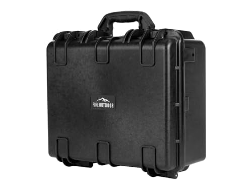 Monoprice Weatherproof Hard Case with Customizable Foam - Shockproof, IP67 Level Dust and Water Protection Up to 1 Meter Depth , 19in x 16in x 8in, 28.5 Liter, Black - Pure Outdoor Collection - color: Black, size: 28.5 Liter