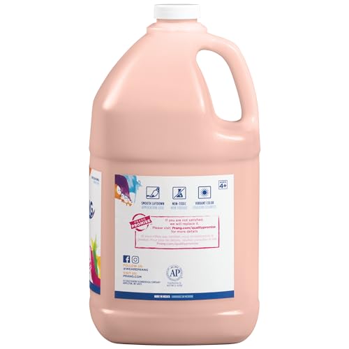 Prang Ready-to-Use Tempera Paint, Peach, 1 Gal., 1 Count - color: Peach, size: 1 Count (Pack of 1)