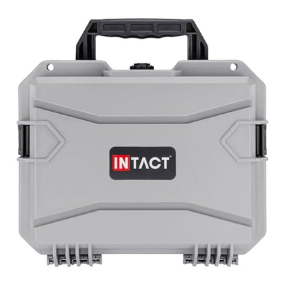 Eylar 13.8" Intact Series Compact Hard Camera Case, Lightweight and Durable Stacker Design with Foam - color: Gray