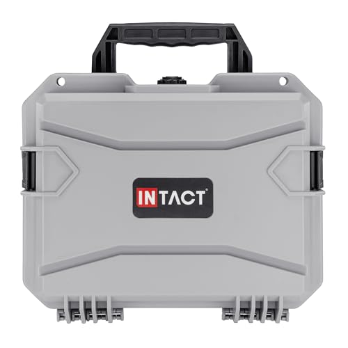 Eylar 13.8" Intact Series Compact Hard Camera Case, Lightweight and Durable Stacker Design with Foam - color: Gray