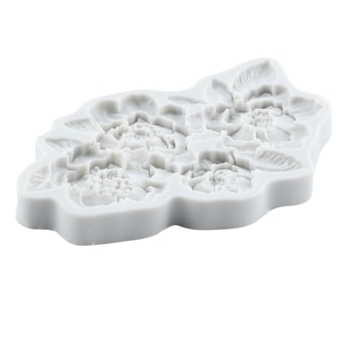Flower Polymer Clay Molds Flower and Leaf Silicone Mold - color: Style J