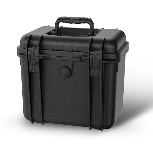REFLEX CAMERA Hard Waterproof Top Loader IP67 Storage/Carry Case for Cameras, Lenses, Tools & Drones, Custom fit Foam & Security Lockable. 10.4" x 6.7" x 8.4" Dust & Impact Resistant