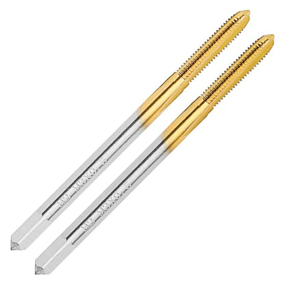 2Pcs M3 X 0.5 Thread Tap for Metal,M3 X 0.5 M2 HSS Thread Milling Tap - size: M3x0.5 - 2Pcs