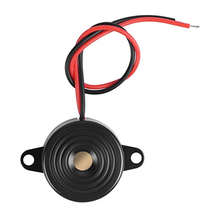 Active Piezo Buzzer 90 db with Industrial Audio Inside 2-Wire Leads Electric Alarmer DC 3-24V 10 Pcs