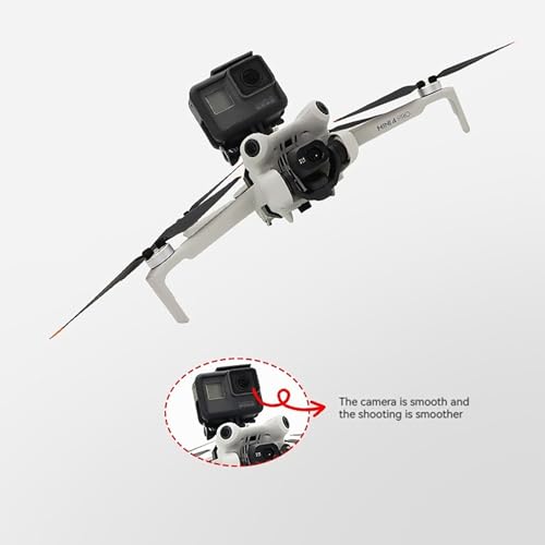 Action Camera Mount Holder, Drone Gimbal Extension Mount Bracket with 1/4" Screw Adapter for DJI Mini 4 Pro/Mini 3/Mini 3 Pro