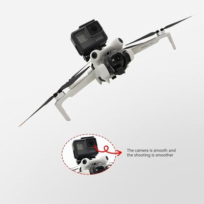 Action Camera Mount Holder, Drone Gimbal Extension Mount Bracket with 1/4" Screw Adapter for DJI Mini 4 Pro/Mini 3/Mini 3 Pro