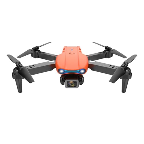 Sonilco E99 Mini Drone with Dual Camera, Altitude Hold, One-Key Takeoff/Landing, Foldable Design, Gyroscope, Headless Mode, 2 Batteries, 9–12min Flight Time, Brushed Motor – Wi-Fi FPV Drone for Beginners & Teenagers (Ages 14+) (Orange) - color: Orange