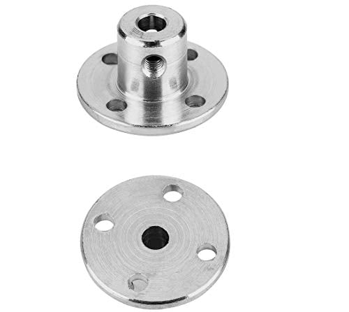 4Pcs 5mm Flange Coupling Connector, Rigid Guide Model Coupler Accessory, Shaft Axis Fittings for DIY RC Model Motors - size: 5mm