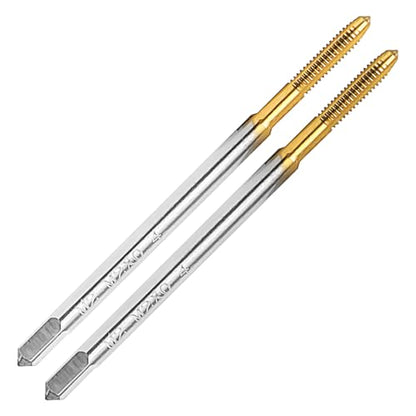 2Pcs M2 X 0.4 Thread Tap for Metal,M2 X 0.4 M2 HSS Thread Milling Tap - size: M2x0.4 - 2Pcs