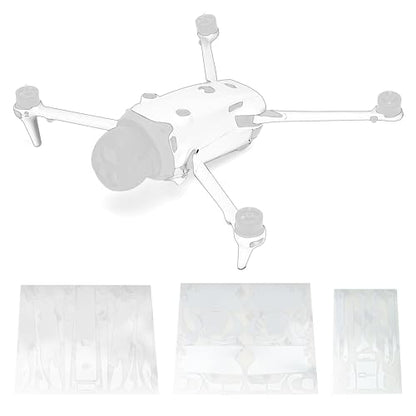 WRAPGRADE Full Wrap Skin Stickers Compatible with DJI Mavic 4 Pro (Racing White) - color: Racing White