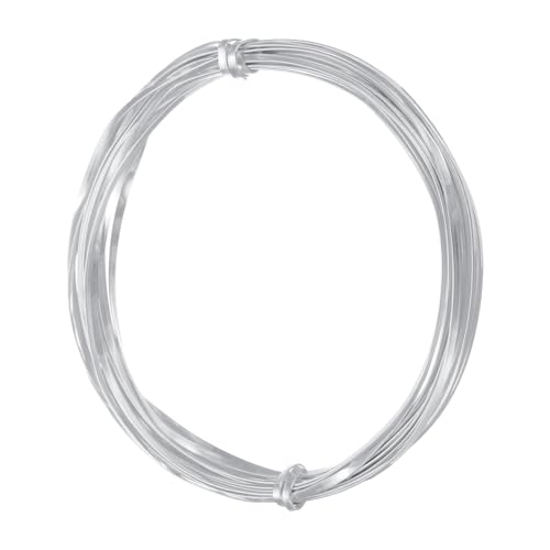 uxcell 2mm Aluminum Craft Flat Wire,16Ft 0.5mm Thickness Silver Tone - color: Silver Tone, size: 16Ft