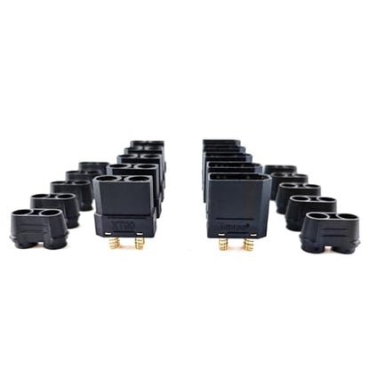 SoloGood 5Pair Amass XT90 XT-90 Male Female Bullet Connector Plug Black