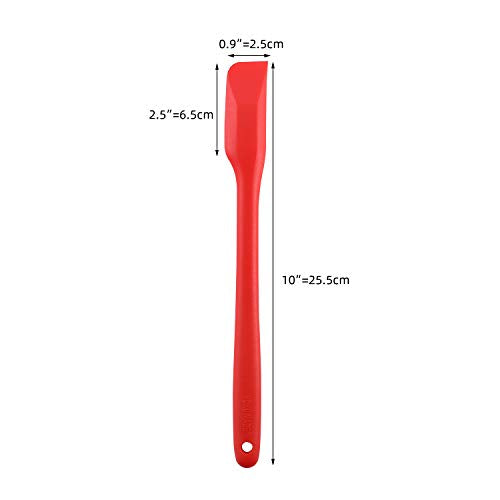 Small Spatulas Set with Sharp and thin Edge, 10 In, 4 Pack