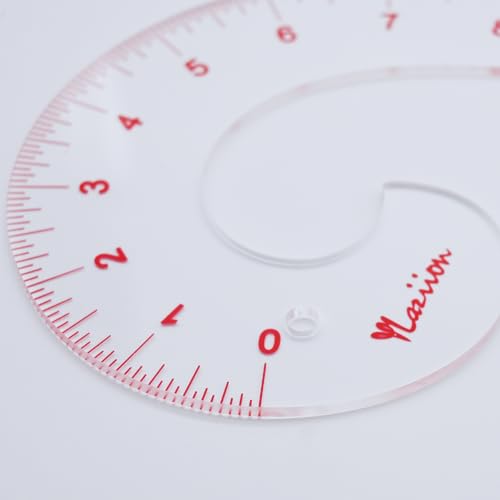 YLaziion 12-Inch 3mm Acrylic French Curve Ruler for Sewing & Pattern Making - style: 12" Comma Shape Ruler