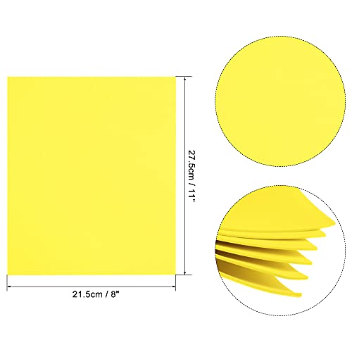 uxcell Light Yellow EVA Foam Sheets 11 x 8 inch 1.7mm Thickness for Crafts DIY Projects, 12 Pcs - color: Light Yellow