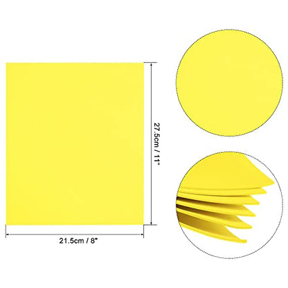 uxcell Light Yellow EVA Foam Sheets 11 x 8 inch 1.7mm Thickness for Crafts DIY Projects, 12 Pcs - color: Light Yellow