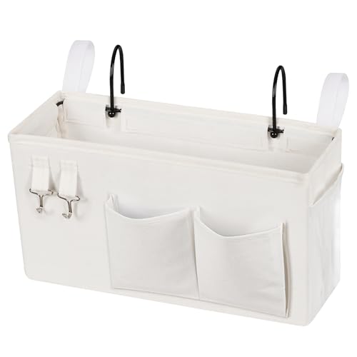 Bedside Caddy Bedside Storage Bag for Headboards/Bunk Bed - color: 1PC White