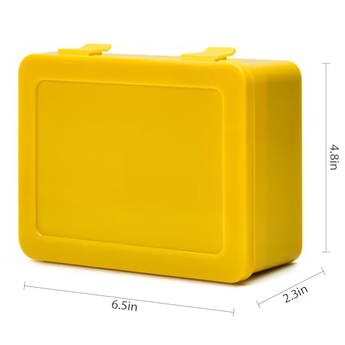 ALCYON Battery Organizer Box for 24 AA & 30 AAA Batteries-Yellow - color: yellow
