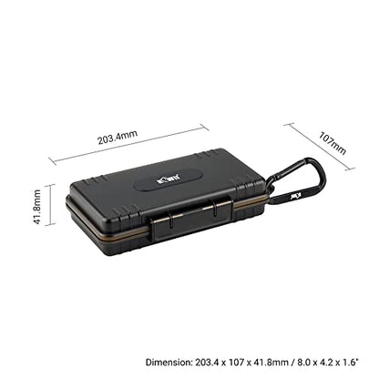 KIWIFOTOS 24 Slots AA AAA Battery Case Holder with Battery Tester - color: 24 Slots AA AAA Battery Case
