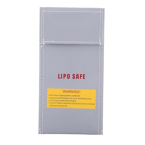 RC Battery Bag, Fireproof Explosion-Proof Safety Charger Pouch Protector 100x200mm for Drone RC Hobbyists and Outdoor Enthusiasts