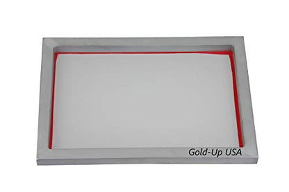 GoldUpUSAInc Aluminum Screen Printing Screens, Size 9 x 14 Inch Pre-stretched Silk Screen Frame (160 White Mesh)