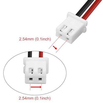 MEIRIYFA DC5521 Male to XH2.54 2Pin Terminal Power Cable 4Pcs