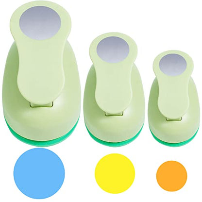 UCEC Circle Cutter, 3 Pcs Circle Punch, 2 + 1 + 5/8 Inch Craft Hole Punch - color: circle, size: 3pack, 5/8+1+2in