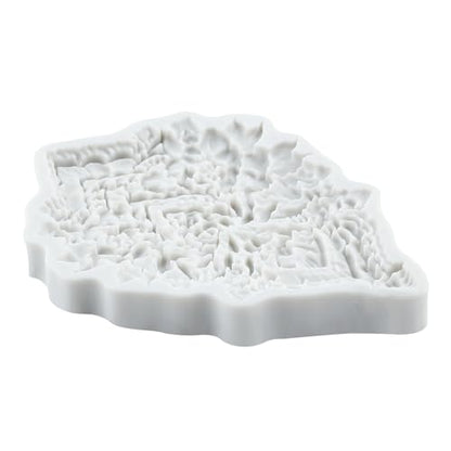Baroque Relief Flower Polymer Clay Mold Baroque Silicone Molds - color: Style C