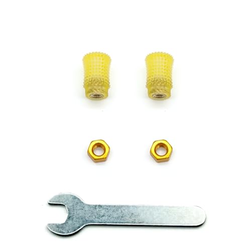 Felistick Hybree RC Transmitter Radio Controller Stick Ends FPV Controller Accessories Replacement Joystick(M4,Yellow) - color: Yellow, size: M4