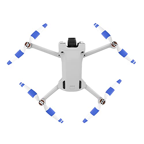 8pcs Propellers for DJI Mini 3 Pro Drone 6030F Prop Accessories Less Lower Noise Reduction Quick Release Propeller (Blue and White 8) - size: blue and white 8