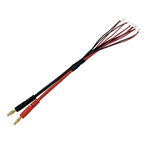 6X JST-PH to 4mm Banana Parallel Battery Charging Cable 30cm