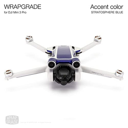 WRAPGRADE Skin Stickers Compatible with DJI Mini 3 Pro | Accent Color (Stratosphere Blue) - color: Stratosphere Blue