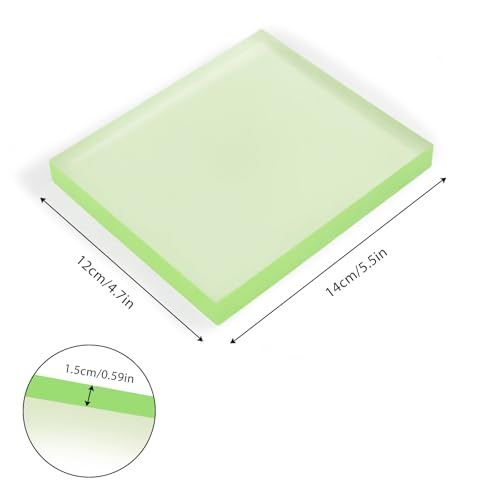 Leather Craft Punch Pad, Rubber Mute Board for Stamping, 5.5x4.7x0.59 - size: 7.9"L x 1.9"W