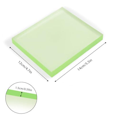 Leather Craft Punch Pad, Rubber Mute Board for Stamping, 5.5x4.7x0.59 - size: 7.9"L x 1.9"W