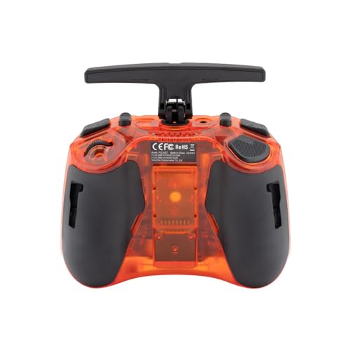 RadioMaster Pocket Portable Remote Controller Hall Gimbal EdgeTX Built in LED Light Mode 2 Batteries Not Included (Orange, ELRS)