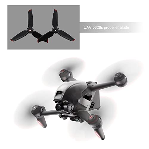 2 Pairs 5328S Propellers with Propeller Storage Case Compatible with DJI FPV Combo Drone Accessories 5328S Propellers Blades with Anti-Fall Protection Box