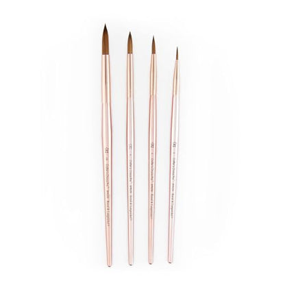 Royal & Langnickel Crafter's Choice Pro Synthetic Sable Round Craft Brush Set, 4pc - style: Round