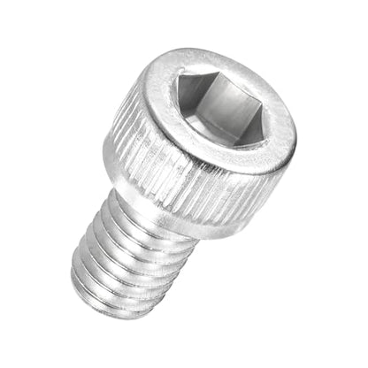 Socket Head Cap Screws M6-1x10mm 304 Stainless Steel Silver 10pcs - size: M6-1 x 10mm