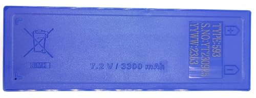(5-Pack Model 593 NiMH 7.2V 3300 mAh Battery Compatible with SCANRECO 593 16131 17162 Battery Cassette for Maxi/Mini Remote