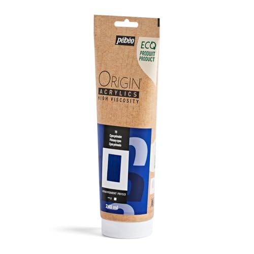 PEBEO Origin 240ml Acrylic Paint, Primary Cyan - color: Primary Cyan