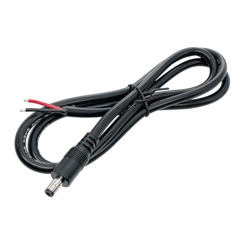 2Pcs 3FT 16AWG DC5.5mm x 2.5mm Male Power Pigtails Cable - style: DC5525 Male